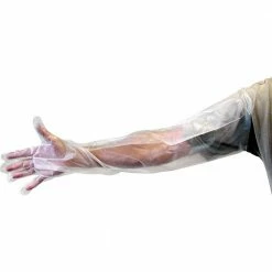 Deals ⌛ LEM Shoulder Length Poly Gloves - 6 Pair Clear 🌟