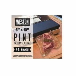 Best reviews of ✔️ Weston 6"x10" Vacuum-Sealer Bags - 100 Count Clear ⭐