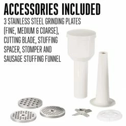 Wholesale 🥰 Weston #8 650-Watt Meat Grinder & Sausage Stuffer Black & Stainless 😀 -KitchenAid Shop 61lb t8kpyl. ac sl1500