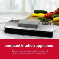 Flash Sale 🔥 Nesco / American Harvest Nesco Vacuum Sealer With Digital Scale Black, Stainless Steel 🤩 -KitchenAid Shop 61mhdapxbyl. ac sl1500