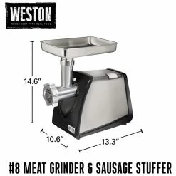 Wholesale 🥰 Weston #8 650-Watt Meat Grinder & Sausage Stuffer Black & Stainless 😀 -KitchenAid Shop 61yrkpjjudl. ac sl1500
