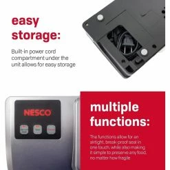 Flash Sale 🔥 Nesco / American Harvest Nesco Vacuum Sealer With Digital Scale Black, Stainless Steel 🤩 -KitchenAid Shop 71japlva37l. ac sl1500