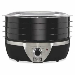 Promo ✨ Weston 4-Tray Dehydrator Black & Stainless 🎁