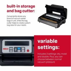 Outlet โจ Nesco / American Harvest Nesco Deluxe Vacuum Sealer Black, Stainless Steel ๐ 9 Outlet โจ Nesco / American Harvest Nesco Deluxe Vacuum Sealer Black, Stainless Steel ๐ -KitchenAid Shop 71zyjeklfhl. ac sl1500