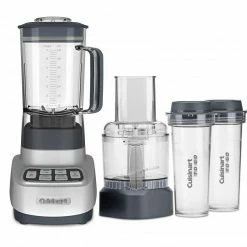 Outlet 👍 Cuisinart Velocity Ultra Trio Blender/Food Processor + Travel Cups | Black & Stainless Steel 😍