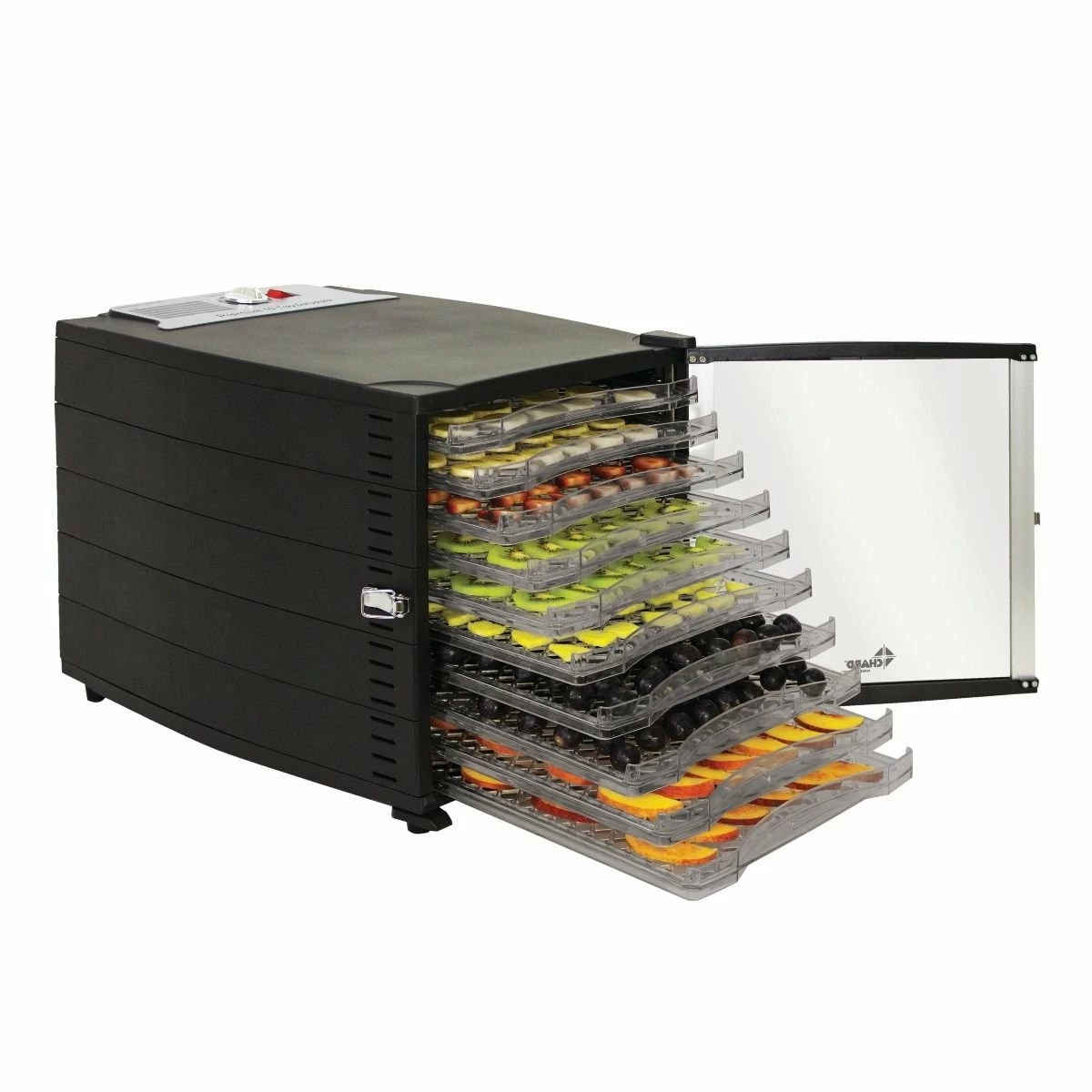 Promo ???? Chard 10 Tray Dehydrator Black, Clear, Stainless Steel ???? 1 Promo ???? Chard 10 Tray Dehydrator Black, Clear, Stainless Steel ????