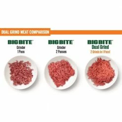 Best Sale 🧨 LEM Big Bite Dual Grind Attachment For #22/32 Silver 👏 -KitchenAid Shop dualgrind meat 1