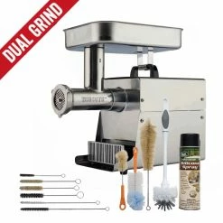 Budget ✨ LEM Dual Grind #8 Big Bite Meat Grinder + 11pc Grinder Cleaning Kit Assorted 🎁