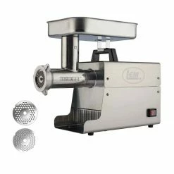 Deals 🔔 LEM Big Bite Meat Grinder #12 With 1/8" And 1/4" Grinder Plates Stainless Steel ✔️
