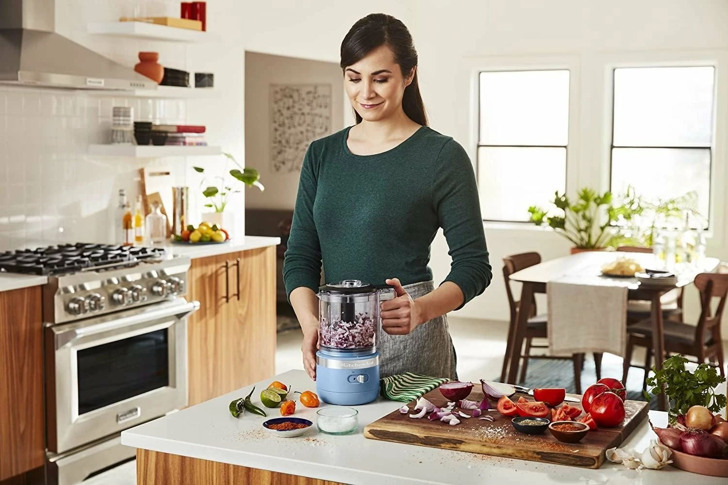 Brand new 🔥 KitchenAid 5-Cup Cordless Food Chopper | Blue Velvet Blue ✔️ - Image 4