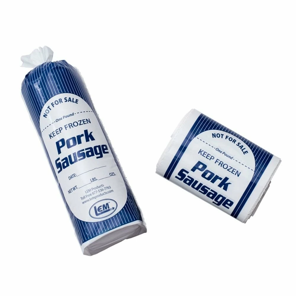 Top 10 π LEM 1 Ib Pork Sausage Poly Bag - 25 Count Blue, White π 1 Top 10 π LEM 1 Ib Pork Sausage Poly Bag - 25 Count Blue, White π