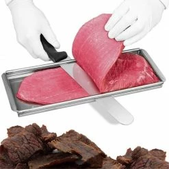 Discount ❤️ The Sausage Maker (TSM) The Sausage Maker Jerky Cutting Board & Knife Silver 🧨