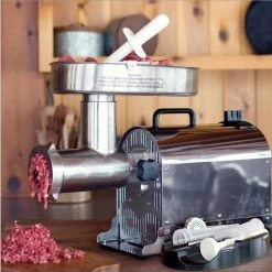Best Sale 👍 Weston #22 Pro Series Meat Grinder & Sausage Stuffer: 1120 Watts, 1.5 HP Silver ✔️